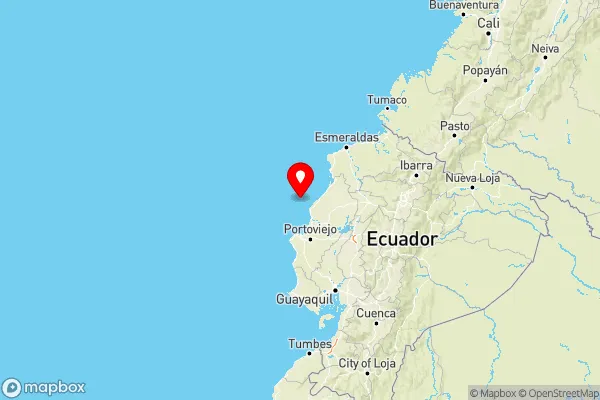 a 45.92 km de Jama, Manabi