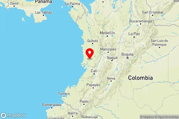29 km WSW of Sipí, Colombia