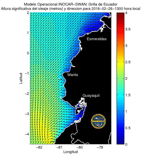 Condiciones de olas del 26 al 29 de febrero 2016
