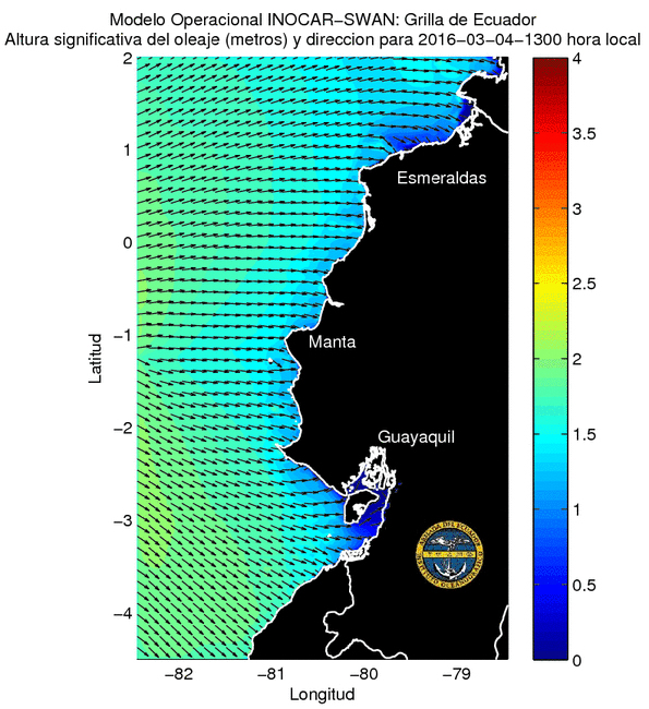 Condiciones de olas del 4 al 7 de marzo 2016