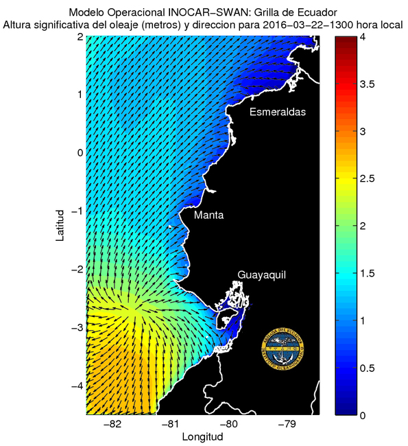Condiciones de olas del 22 al 23 de marzo 2016