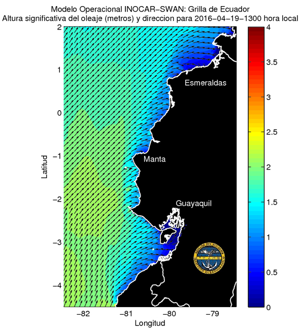 Condiciones de olas del 19 al 21 de abril 2016