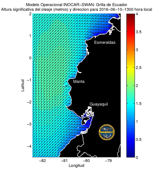 Condiciones de olas del 10 al 13 de junio 2016