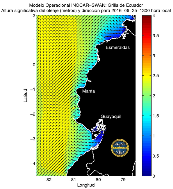 Condiciones de olas del 25 al 27 de junio 2016