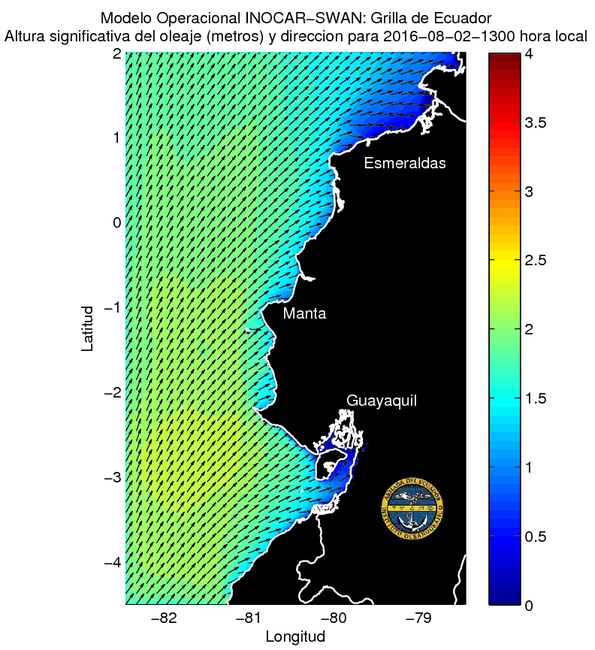 Condiciones de olas y aguaje del 2 al 4 de agosto 2016