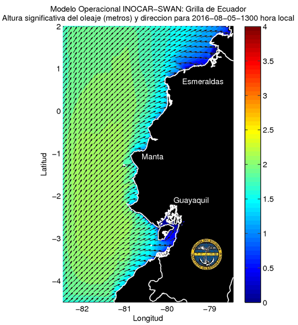 Condiciones de olas y aguaje del 5 al 8 de agosto 2016
