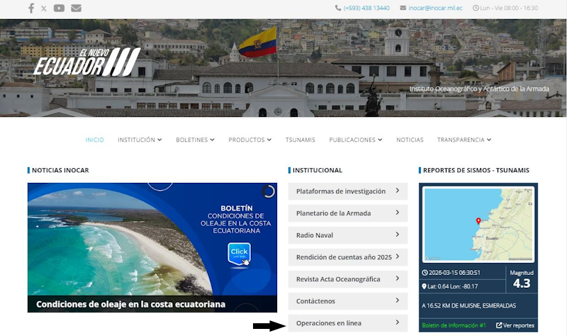 Acceso a Operaciones en línea Acceso a Operaciones en línea