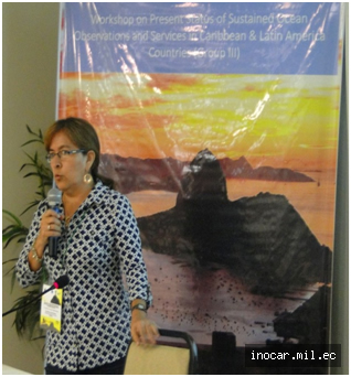 Mirian Lucero funcionaria del Inocar fue nombrada miembro del Comité Directivo del Sistema Global de Observación del Océano