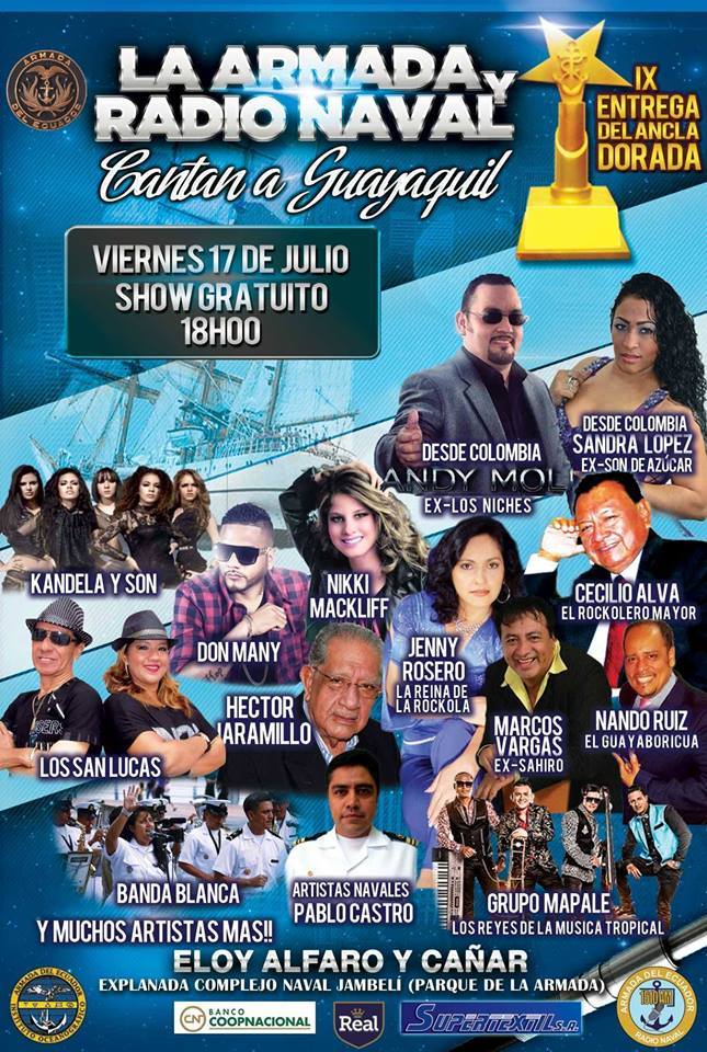 La Armada y Radio Naval cantan a Guayaquil