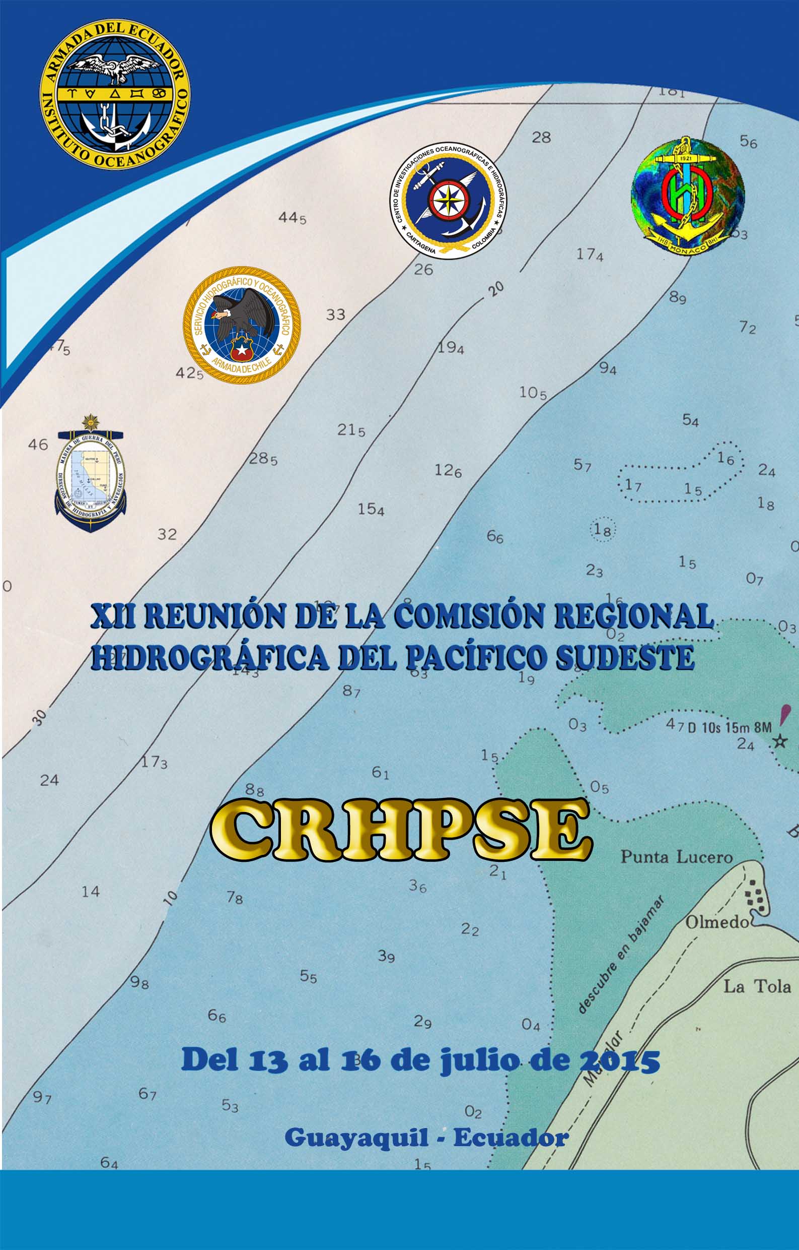 El 13 de julio se inaugura la XII Reunión de la Comisión Regional Hidrográfica del Pacífico Sudeste