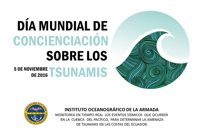 5 de noviembre, Día Mundial para la Concienciación sobre los Tsunamis