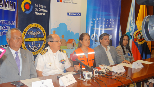 Época de lluvia y condiciones de El Niño irregulares en el Ecuador