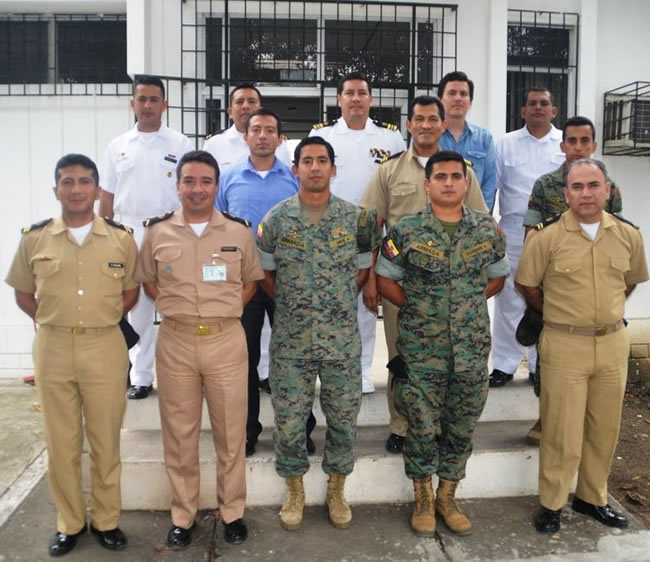 Personal militar de la Armada recibió curso sobre Sistema de Información Geográfica en el Inocar