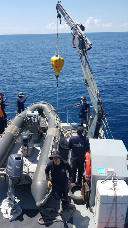 Inocar efectuó mantenimiento de boya de detección de tsunamis ubicada en Esmeraldas