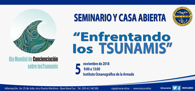 Inocar organiza seminario y casa abierta "Enfrentando los Tsunamis"