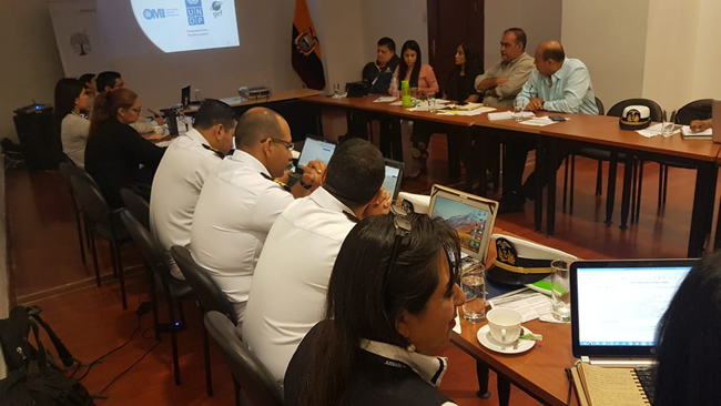 Inocar participó en reunión de trabajo para prevención y control de la contaminación del medio marino