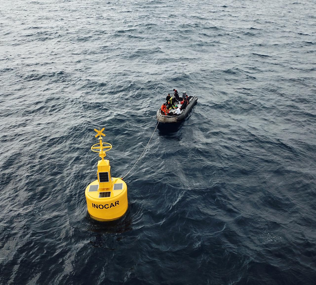 Inocar instaló  boyas de alta sensibilidad para detectar tsunamis en el territorio marítimo nacional