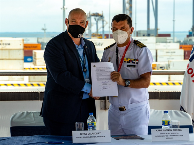  Inocar recibió un nuevo sistema de medición de corrientes por parte de DP World