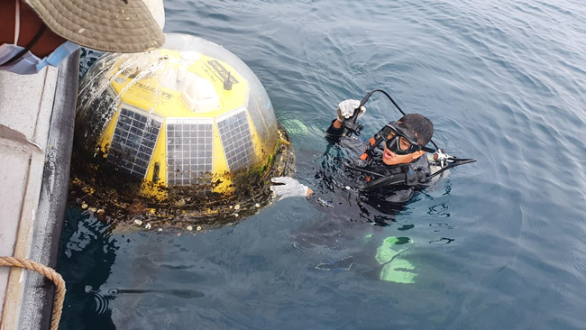 Técnicos del Inocar realizaron mantenimiento de la boya oceanográfica de Manabí Técnicos del Inocar realizaron mantenimiento de la boya oceanográfica de Manabí