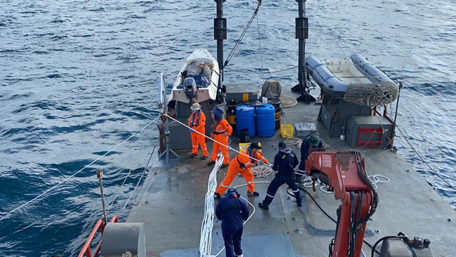 Inocar efectúa trabajos oceanográficos en aguas interiores de Galápagos