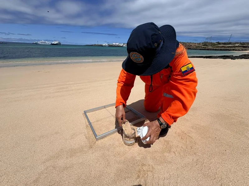 Inocar y Parque Nacional Galápagos desarrolló monitoreo de microplásticos en Santa Cruz Inocar y Parque Nacional Galápagos desarrolló monitoreo de microplásticos en Santa Cruz