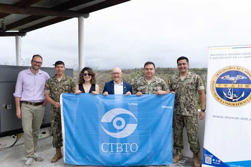 Inocar y CTBTO desarrollaron agenda técnica en Galápagos