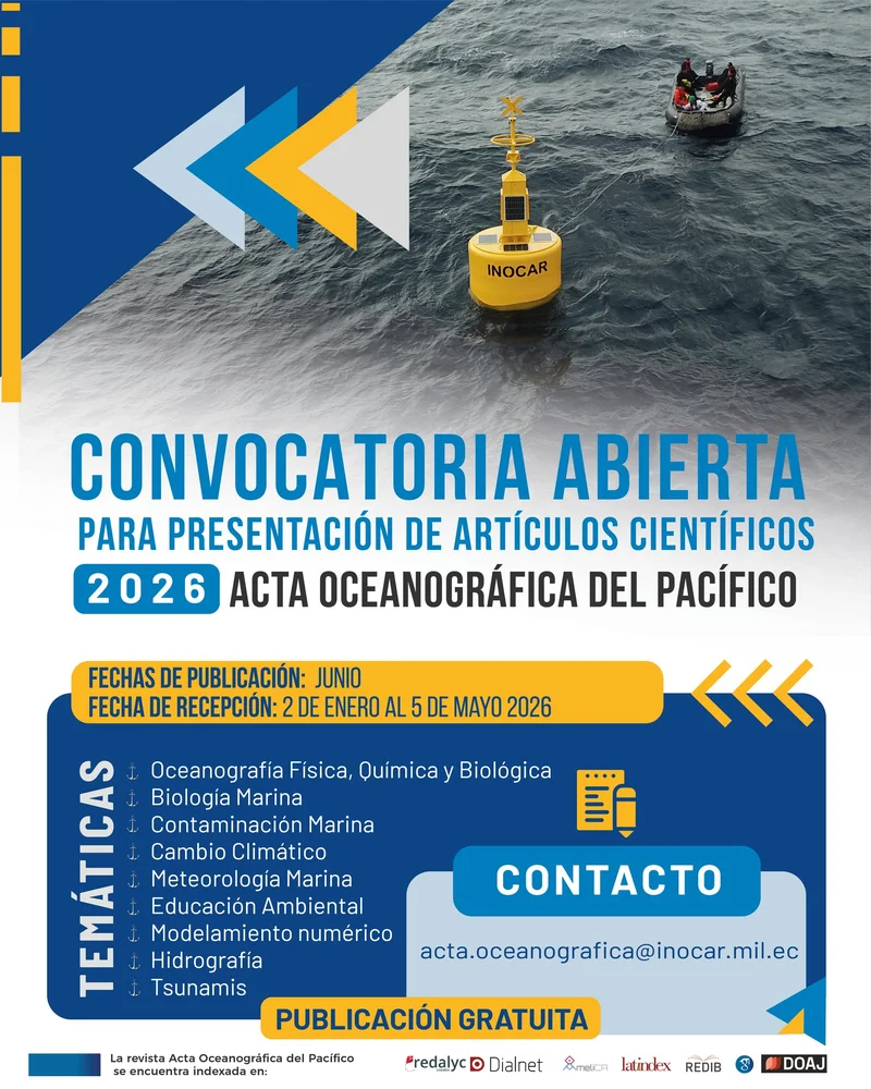Covocatoria Acta oceanografica 2026